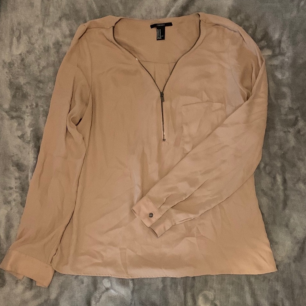 Long sleeve zip up